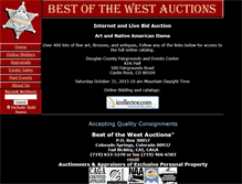 Tablet Screenshot of bestofthewestauctions.com